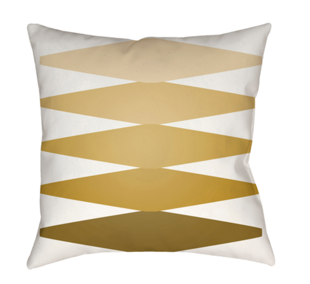 MD014-2020 Moderne 20 x 20 x 4 in. Throw Pillow, Yellow - Medium