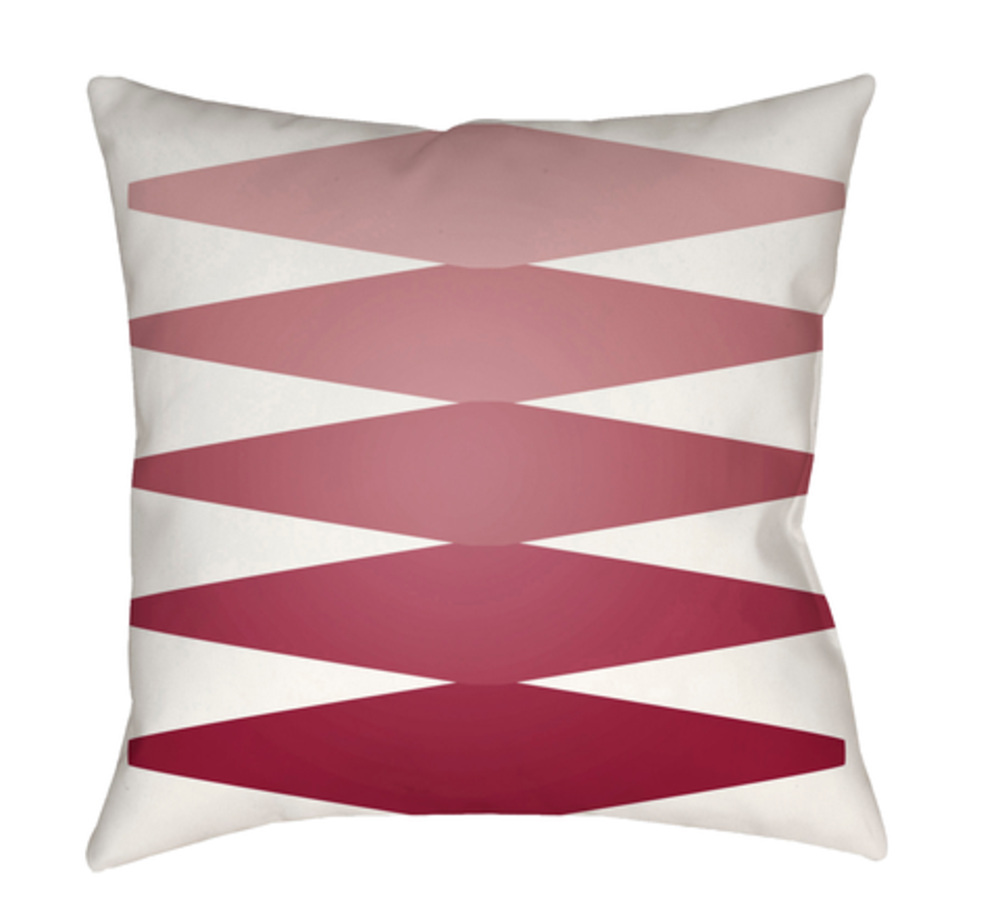 MD015-2020 Moderne 20 x 20 x 4 in. Throw Pillow, Red - Medium