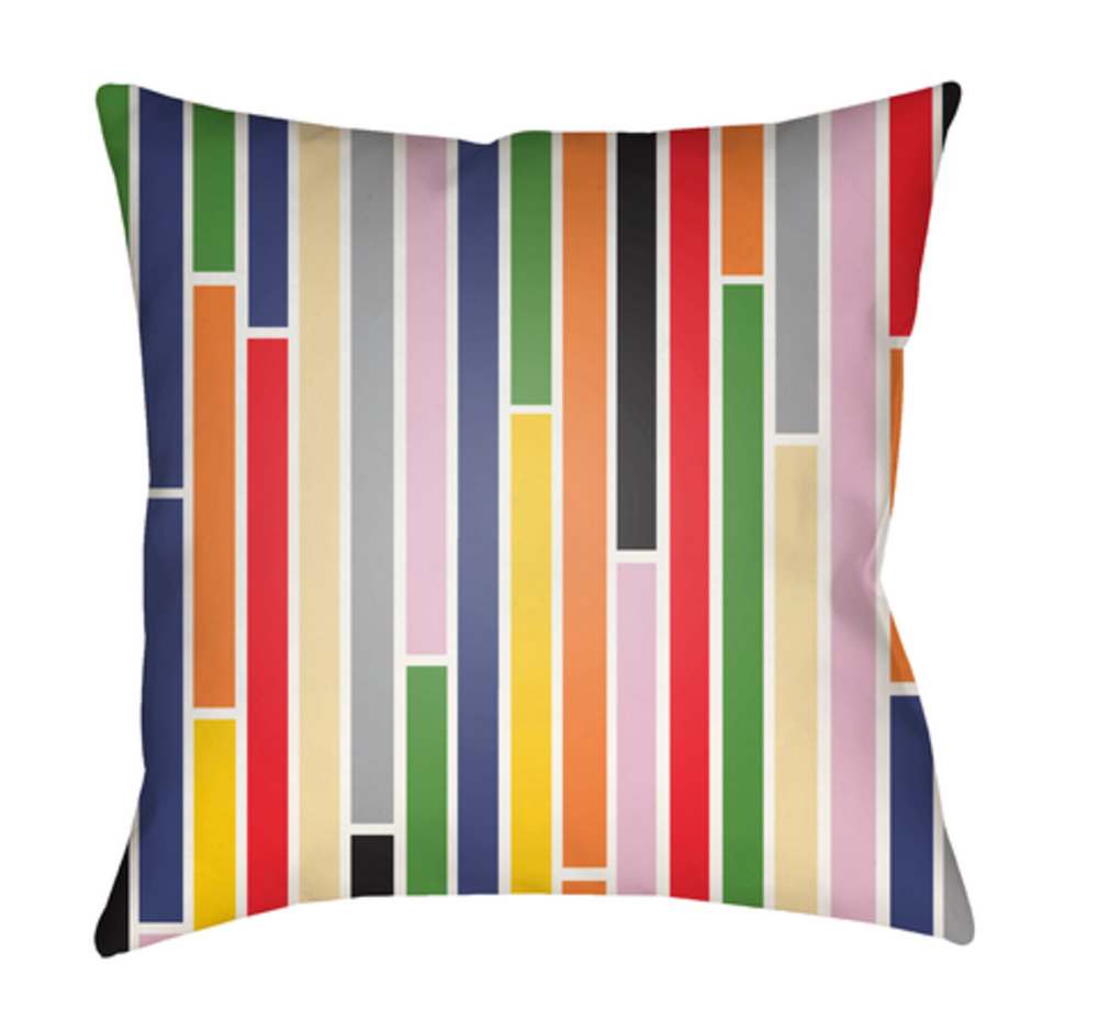 MD017-1818 Moderne 18 x 18 x 4 in. Throw Pillow, Navy - Medium