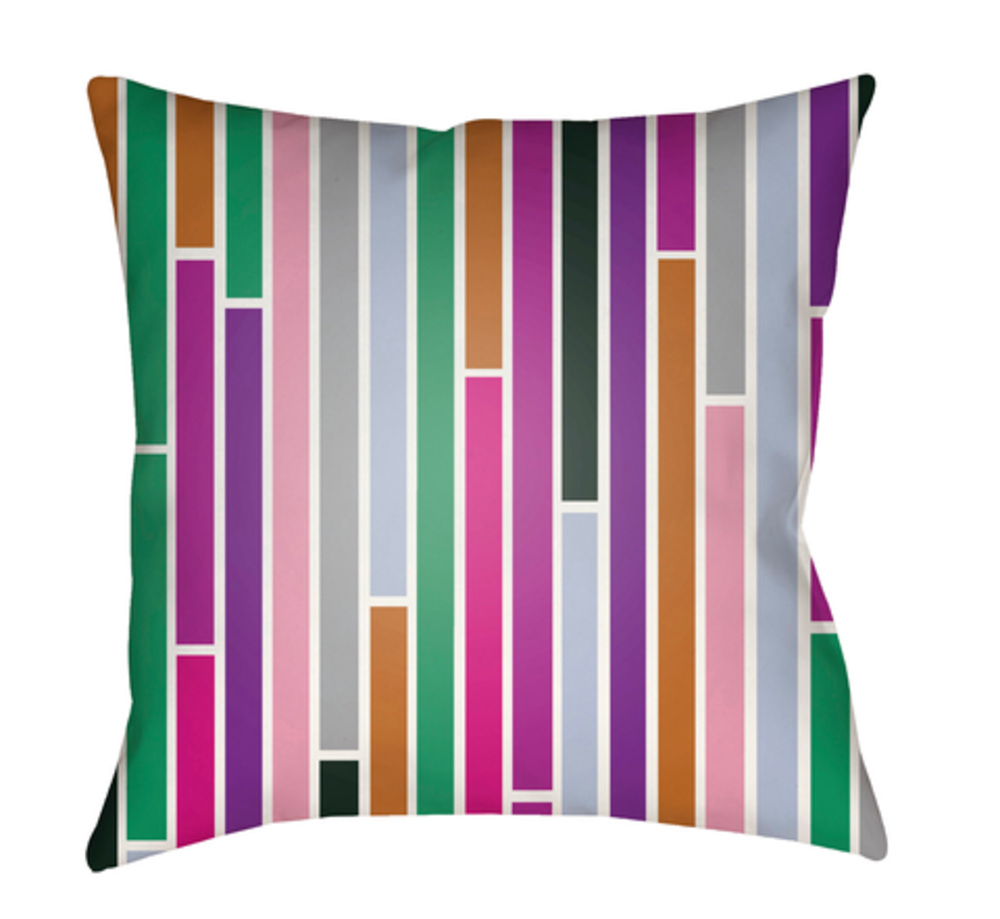 MD018-1818 Moderne 18 x 18 x 4 in. Throw Pillow, Black - Medium