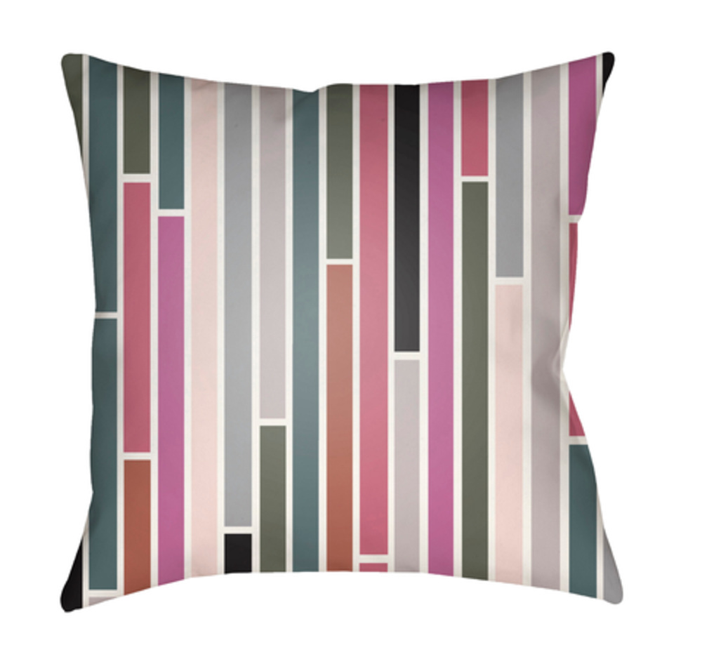MD019-1818 Moderne 18 x 18 x 4 in. Throw Pillow, Pink - Medium