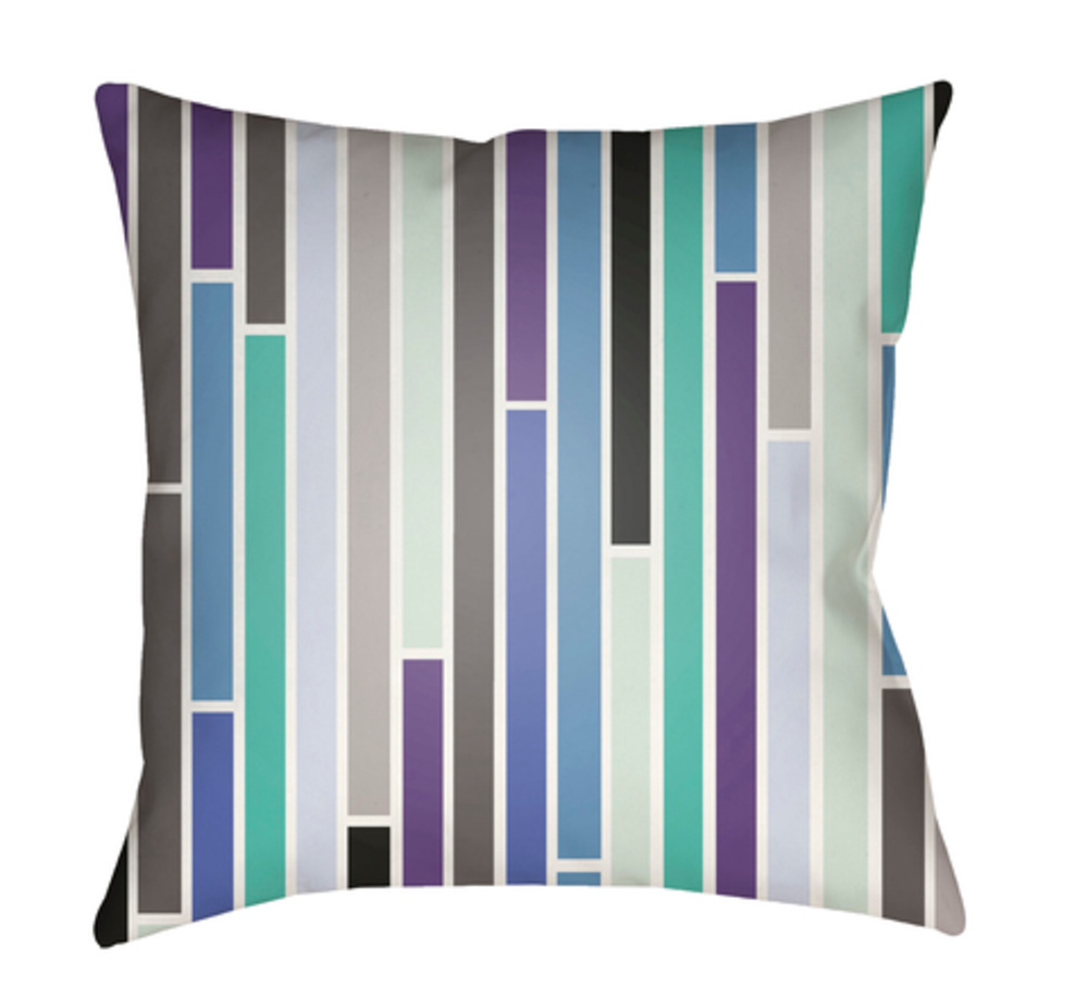 MD020-2020 Moderne 20 x 20 x 4 in. Throw Pillow, Blue - Medium