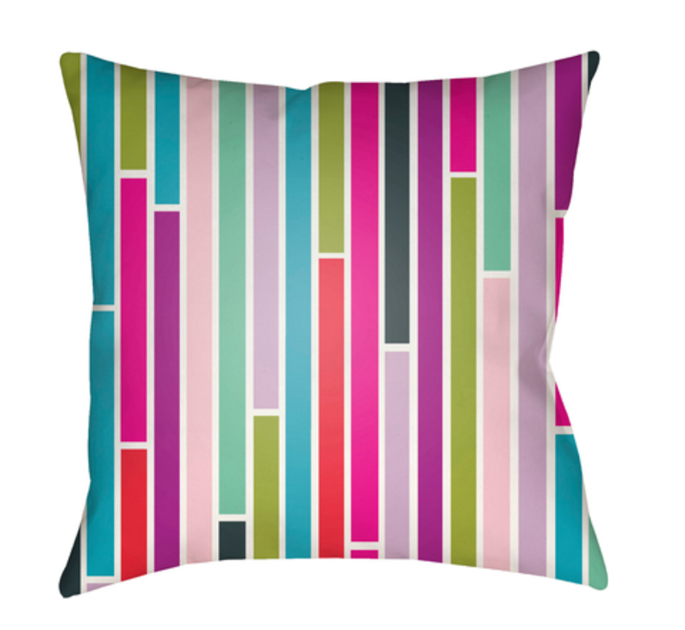 MD021-1818 Moderne 18 x 18 x 4 in. Throw Pillow, Black - Medium