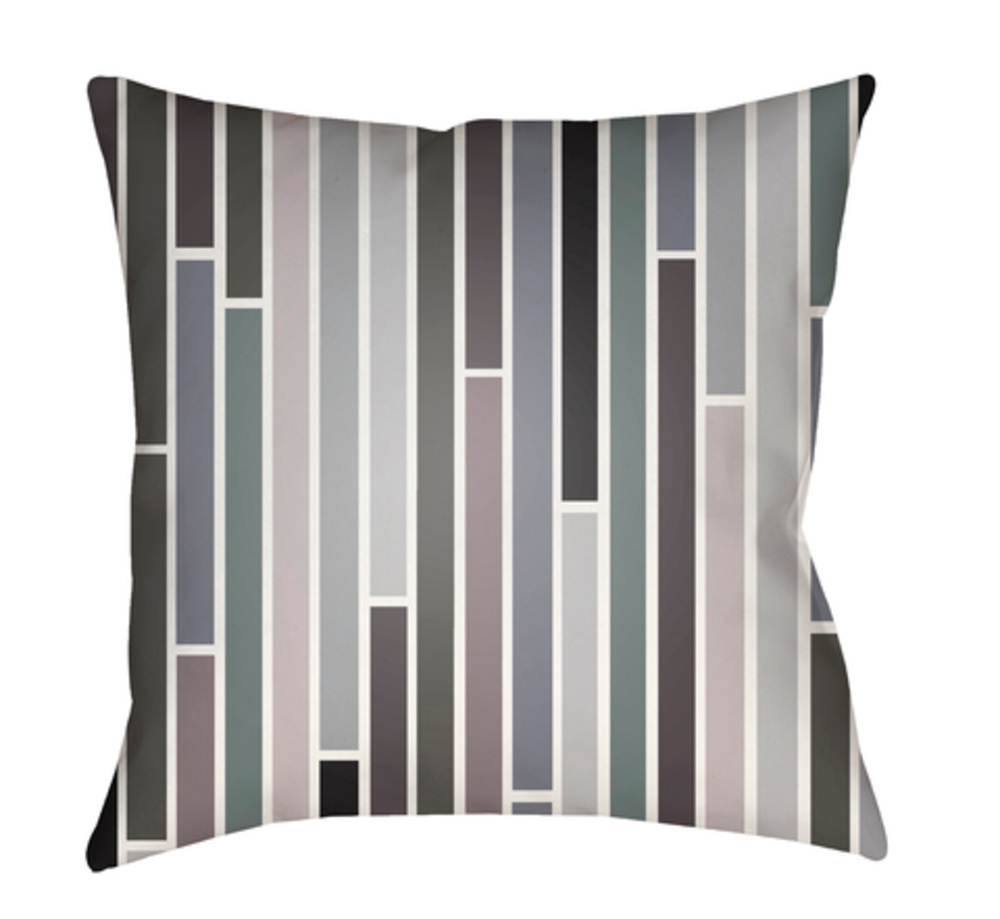 MD023-2020 Moderne 20 x 20 x 4 in. Throw Pillow, Black - Medium