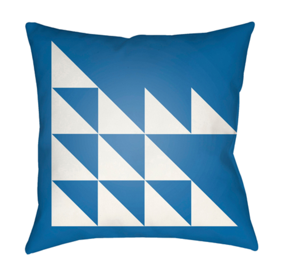 MD024-1818 Moderne 18 x 18 x 4 in. Throw Pillow, White - Medium