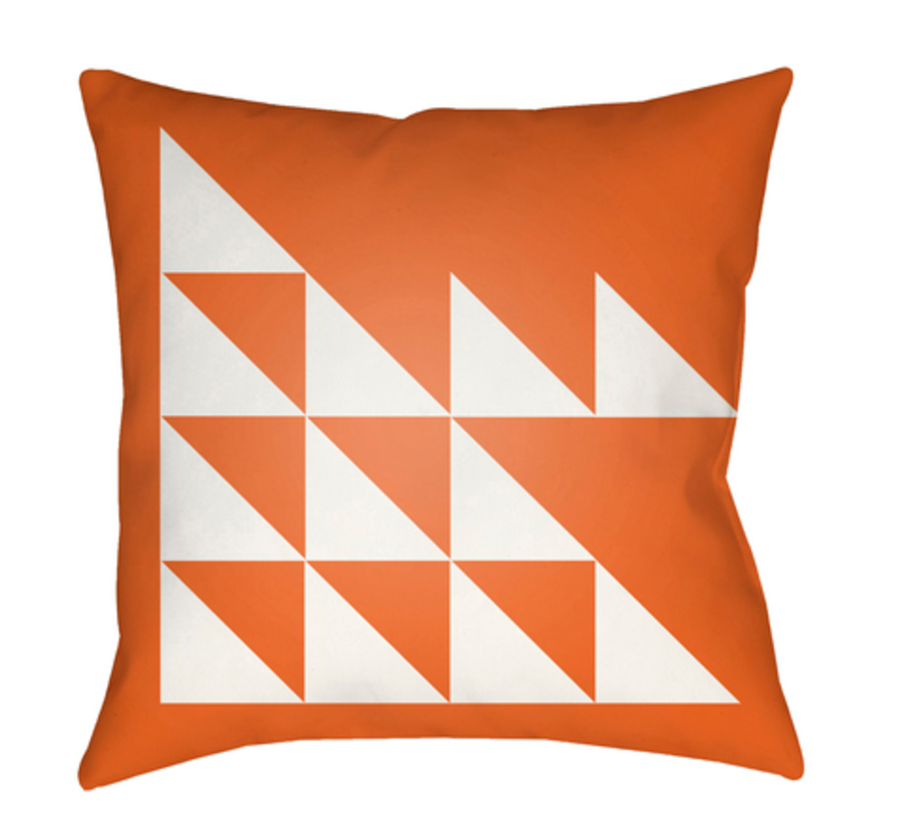 MD025-1818 Moderne 18 x 18 x 4 in. Throw Pillow, Orange - Medium