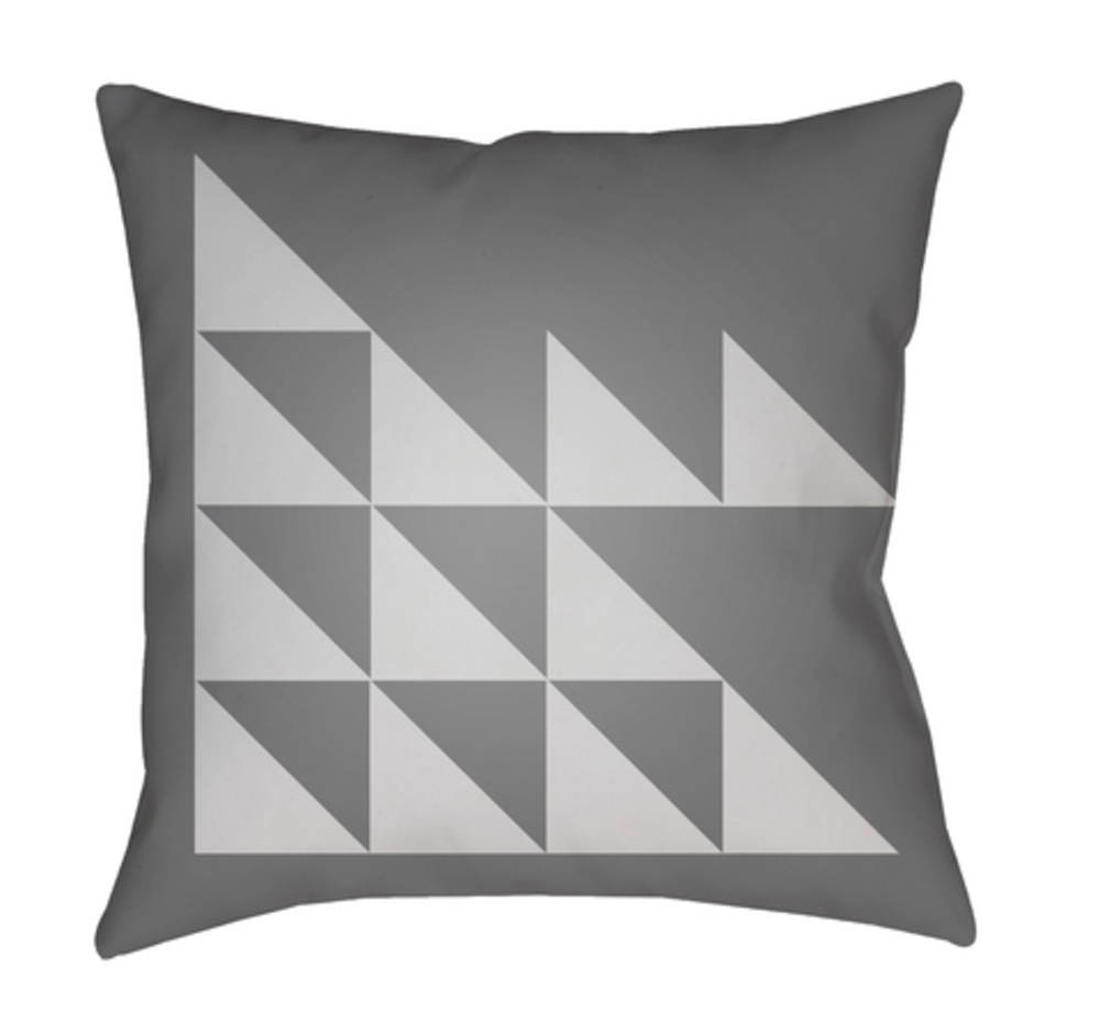 MD028-1818 Moderne 18 x 18 x 4 in. Throw Pillow, Grey - Medium