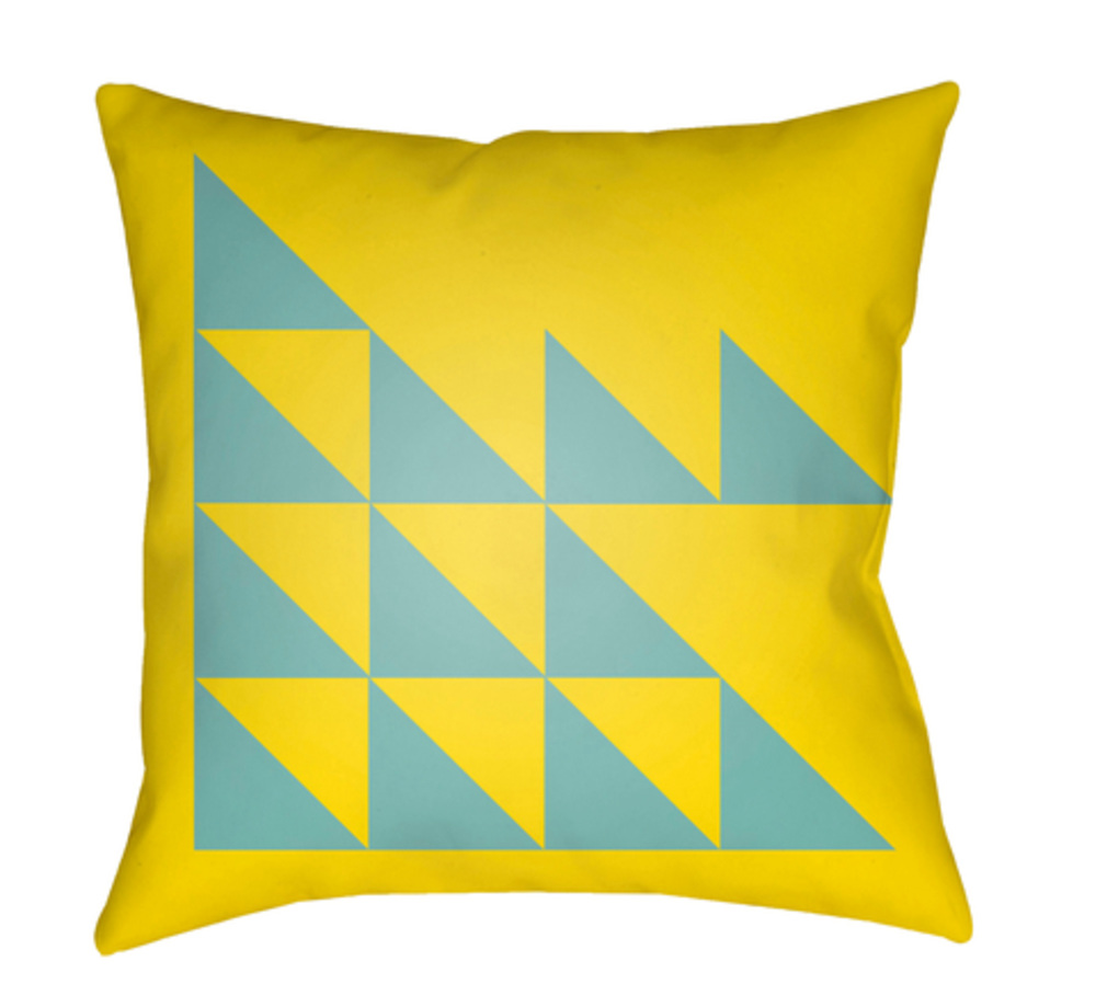 MD030-1818 Moderne 18 x 18 x 4 in. Throw Pillow, Yellow - Medium