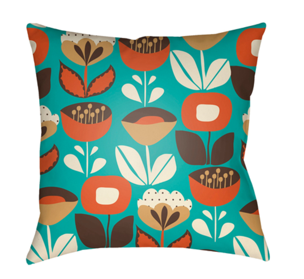MD032-2020 Moderne 20 x 20 x 4 in. Throw Pillow, Orange - Medium