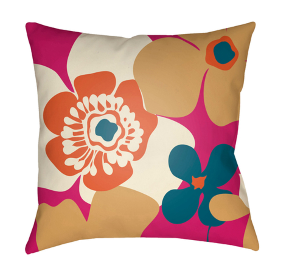 MD037-2020 Moderne 20 x 20 x 4 in. Throw Pillow, Orange - Medium