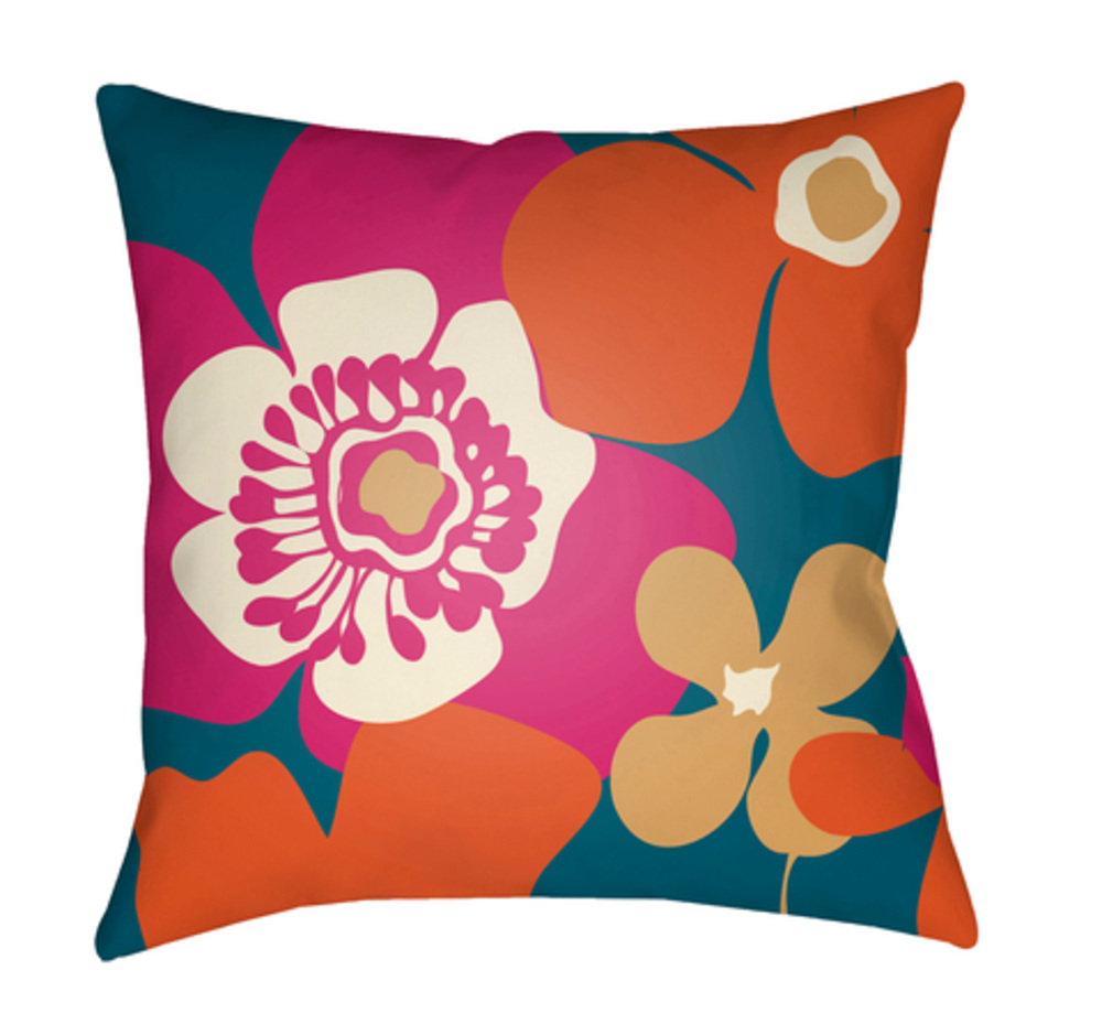 MD038-2020 Moderne 20 x 20 x 4 in. Throw Pillow, Orange - Medium