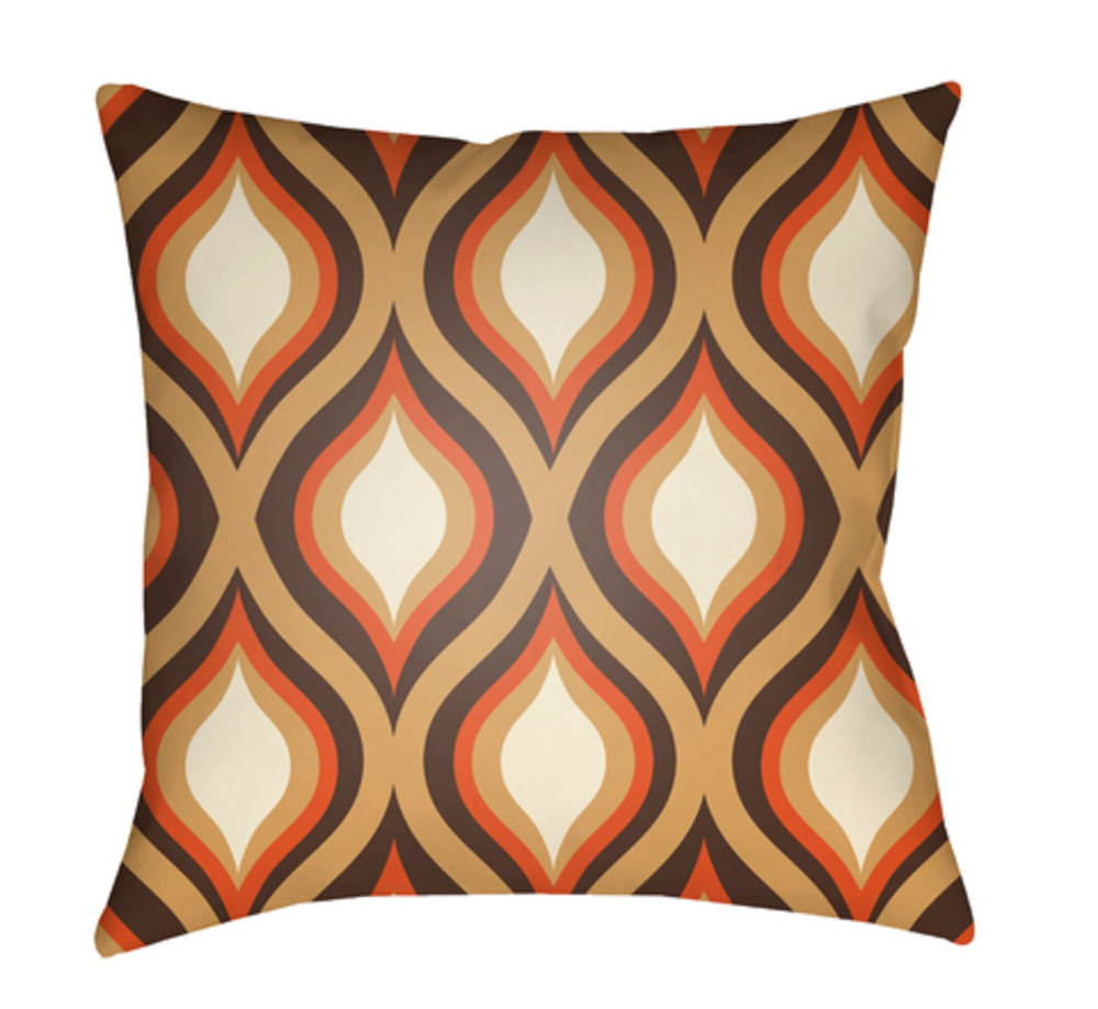MD039-1818 Moderne 18 x 18 x 4 in. Throw Pillow, White - Medium
