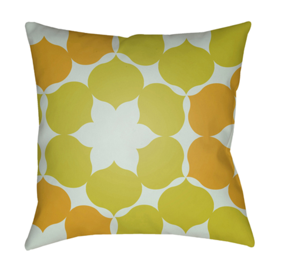 MD045-2020 Moderne 20 x 20 x 4 in. Throw Pillow, Yellow - Medium