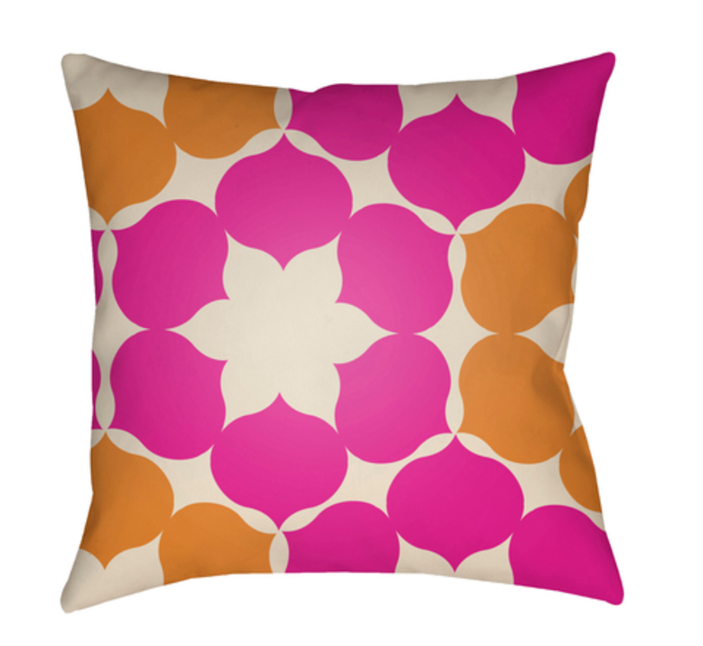 MD046-1818 Moderne 18 x 18 x 4 in. Throw Pillow, Off-White - Medium