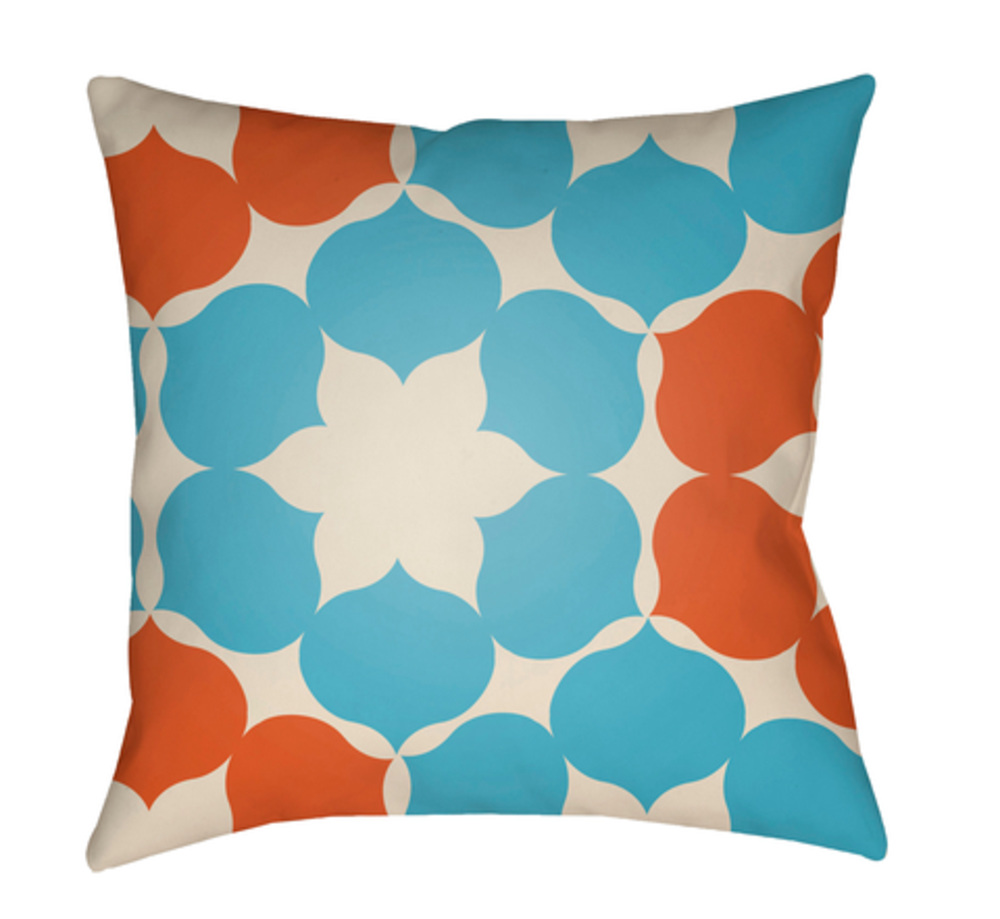 MD047-1818 Moderne 18 x 18 x 4 in. Throw Pillow, Off-White - Medium