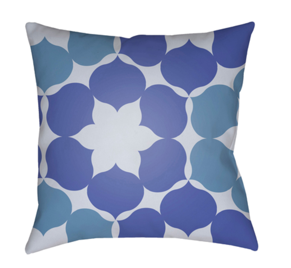MD048-2020 Moderne 20 x 20 x 4 in. Throw Pillow, Blue - Medium
