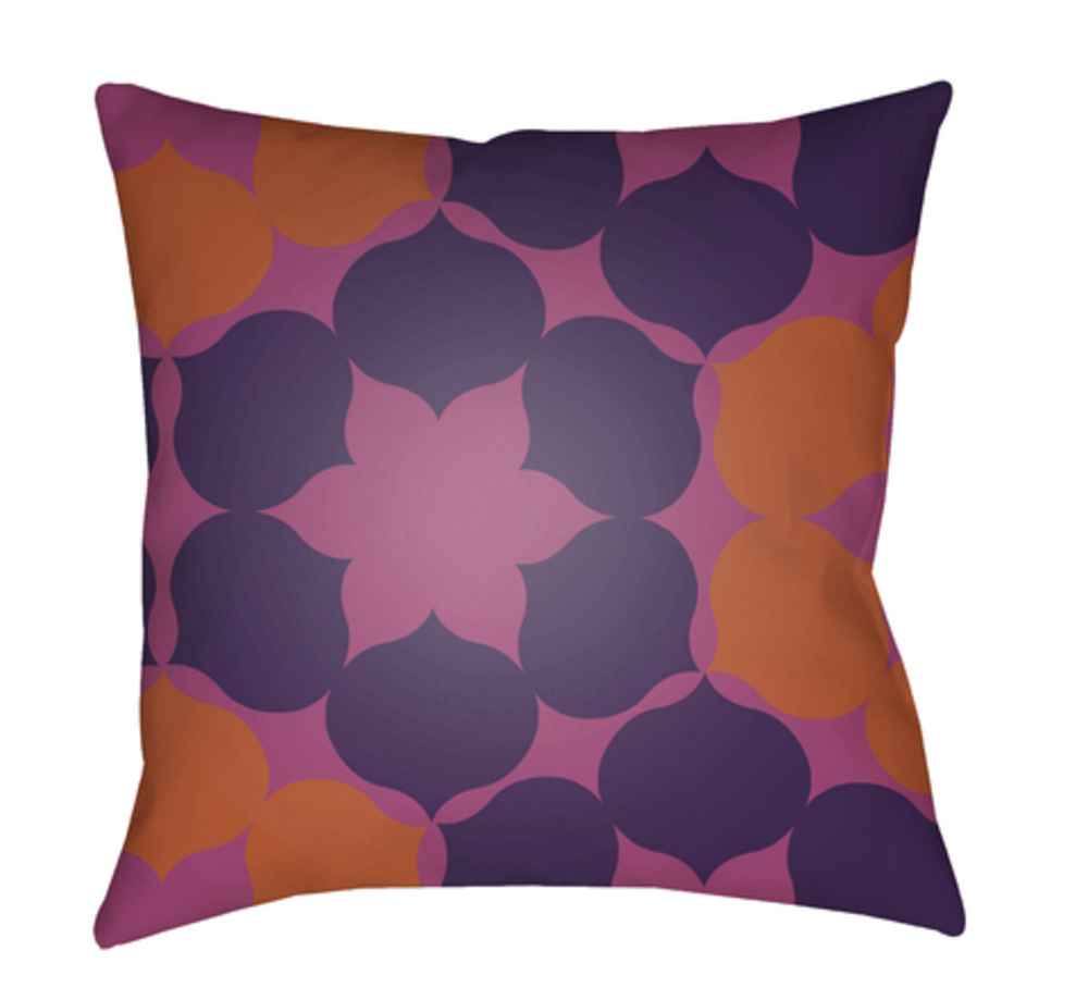 MD050-2020 Moderne 20 x 20 x 4 in. Throw Pillow, Orange - Medium
