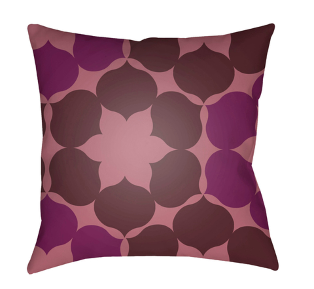 MD054-1818 Moderne 18 x 18 x 4 in. Throw Pillow, Purple - Medium