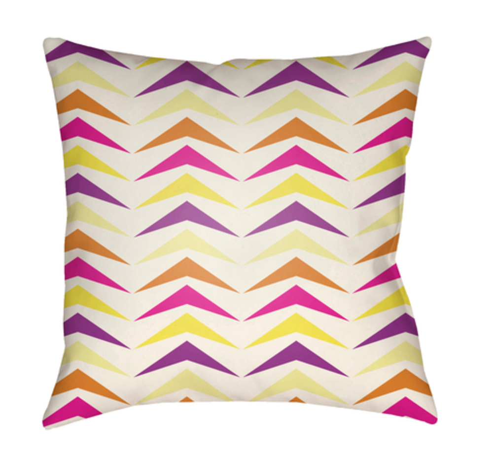 MD057-1818 Moderne 18 x 18 x 4 in. Throw Pillow, Pink - Medium
