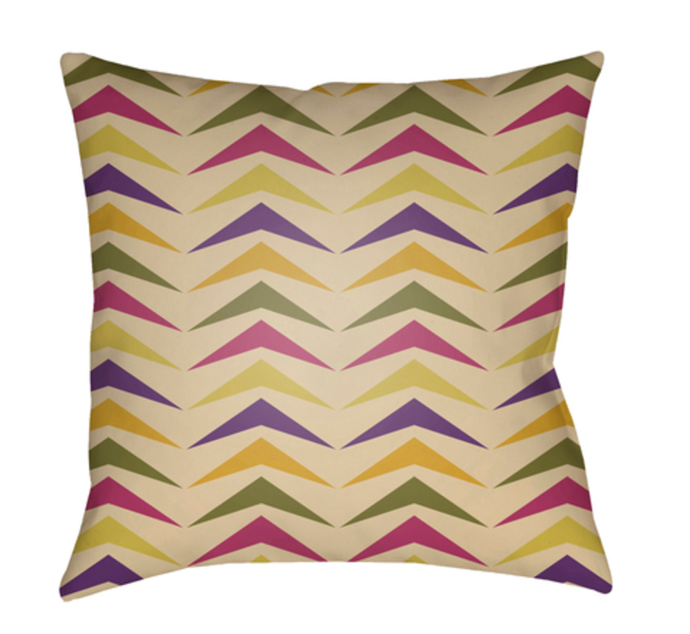 MD064-2020 Moderne 20 x 20 x 4 in. Throw Pillow, Purple - Medium