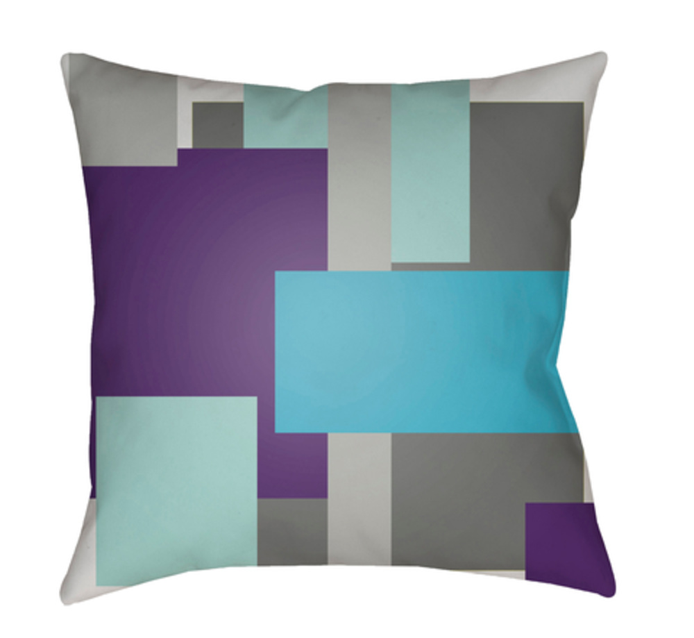 MD067-2020 Moderne 20 x 20 x 4 in. Throw Pillow, Grey - Medium