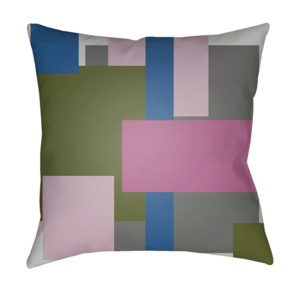 MD068-2020 Moderne 20 x 20 x 4 in. Throw Pillow, Grey - Medium