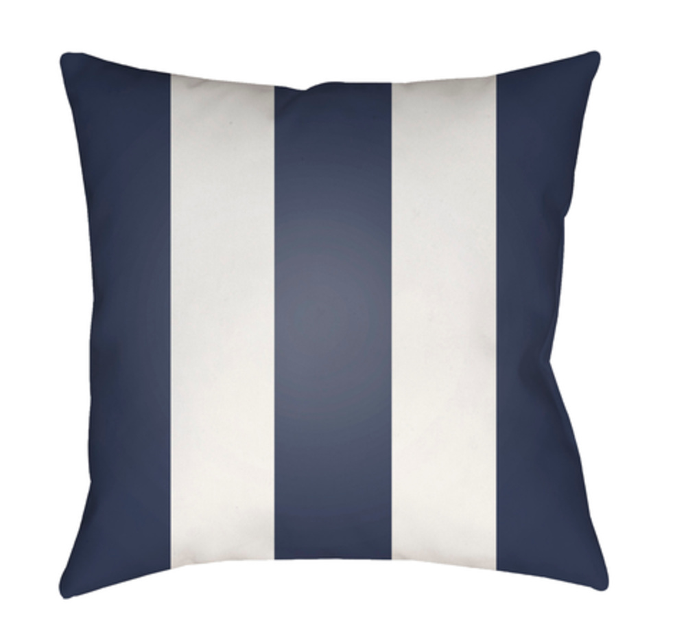 SOL062-2020 Vineyard 20 x 20 x 4 in. Throw Pillow, Navy - Medium