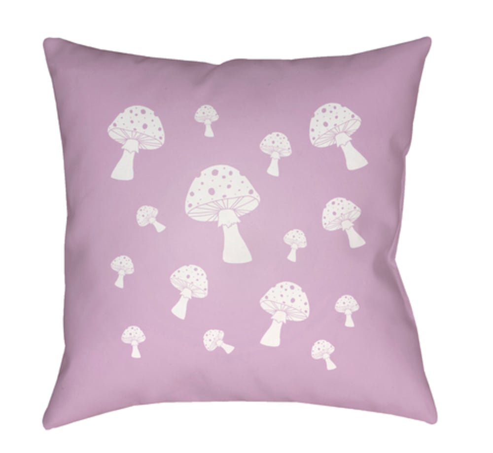 LIL041-1818 Mushrooms 18 x 18 x 4 in. Throw Pillow - Medium