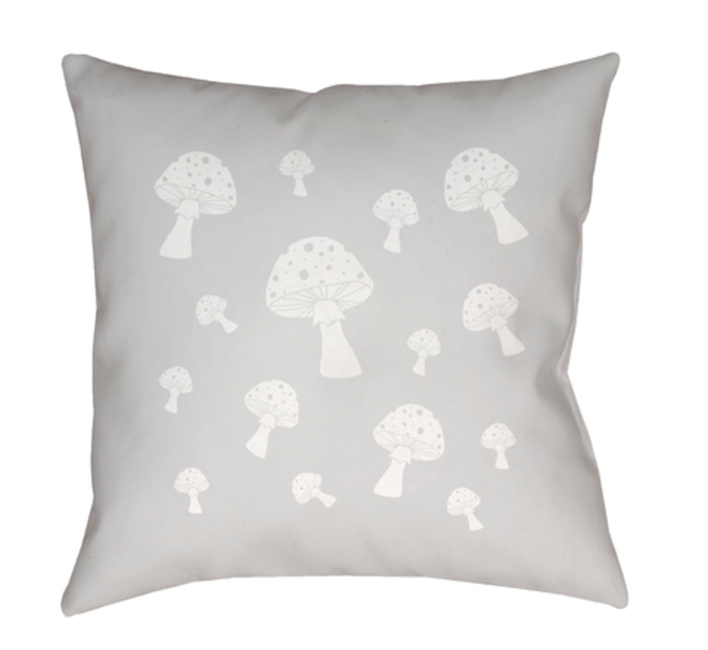 LIL043-1818 Mushrooms 18 x 18 x 4 in. Throw Pillow - Medium