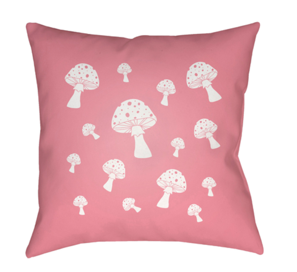 LIL044-1818 Mushrooms 18 x 18 x 4 in. Throw Pillow - Medium