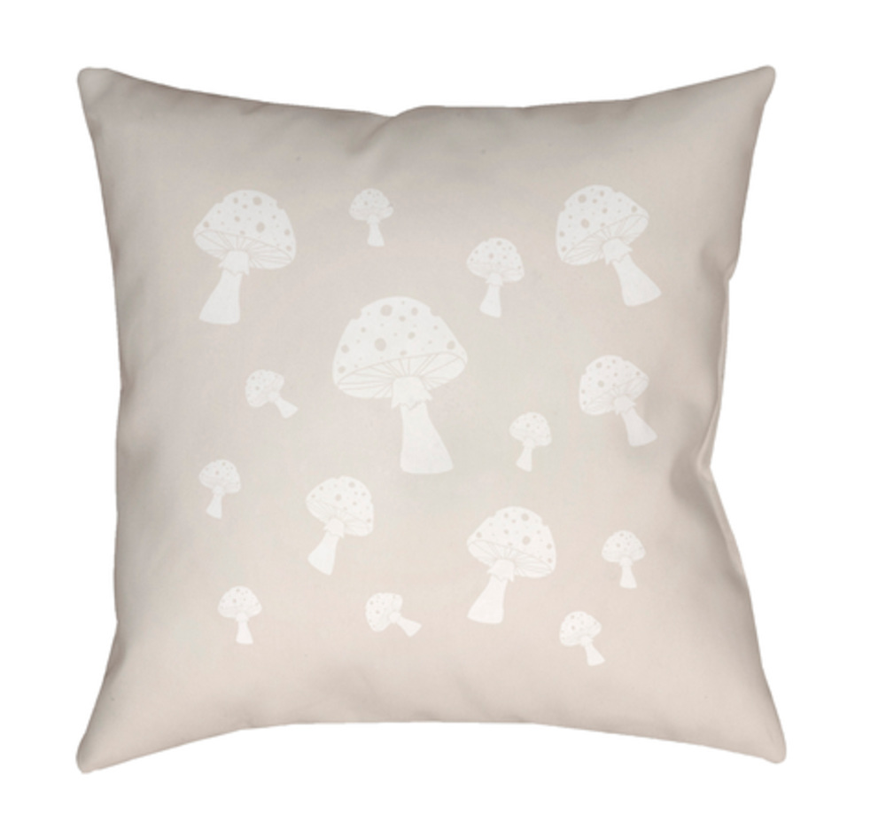 LIL045-1818 Mushrooms 18 x 18 x 4 in. Throw Pillow - Medium