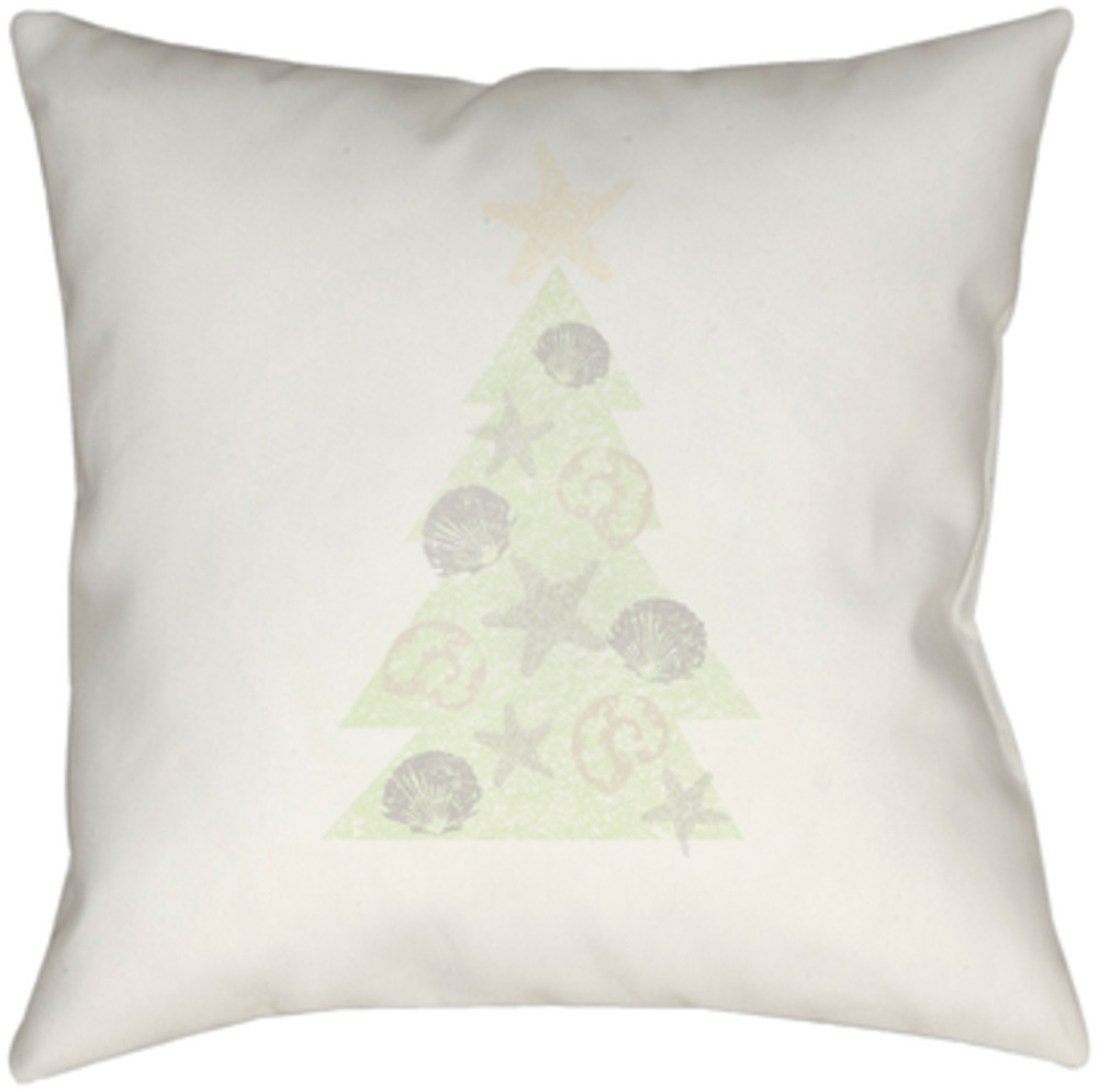 PHDCH001-1616 Coastal Holiday 16 x 16 x 4 in. Throw Pillow, Green - Medium