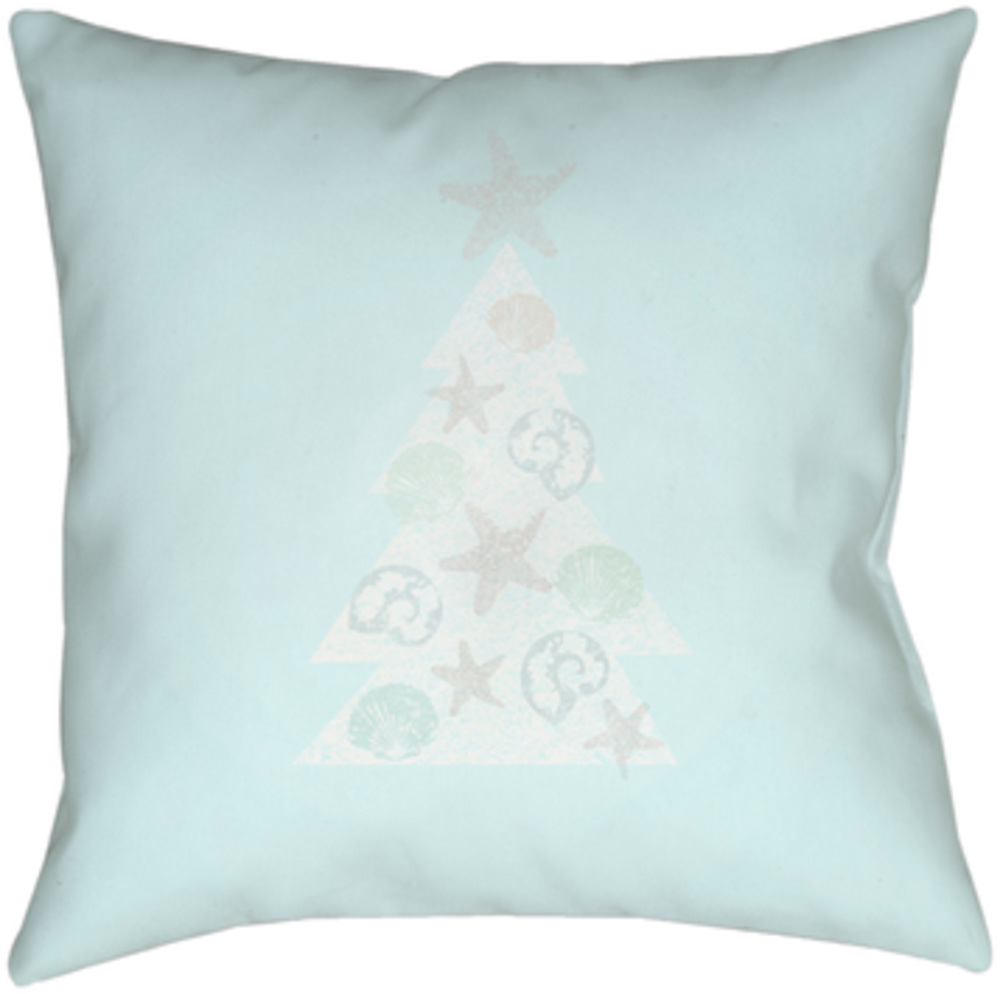 PHDCH002-1818 Coastal Holiday 18 x 18 x 4 in. Throw Pillow, Blue - Medium