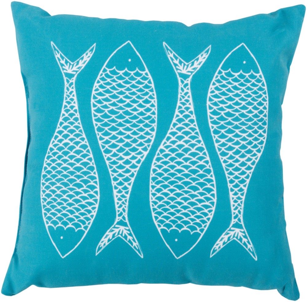RG165-1818 Rain 18 x 18 x 4 in. Throw Pillow, Blue - Medium