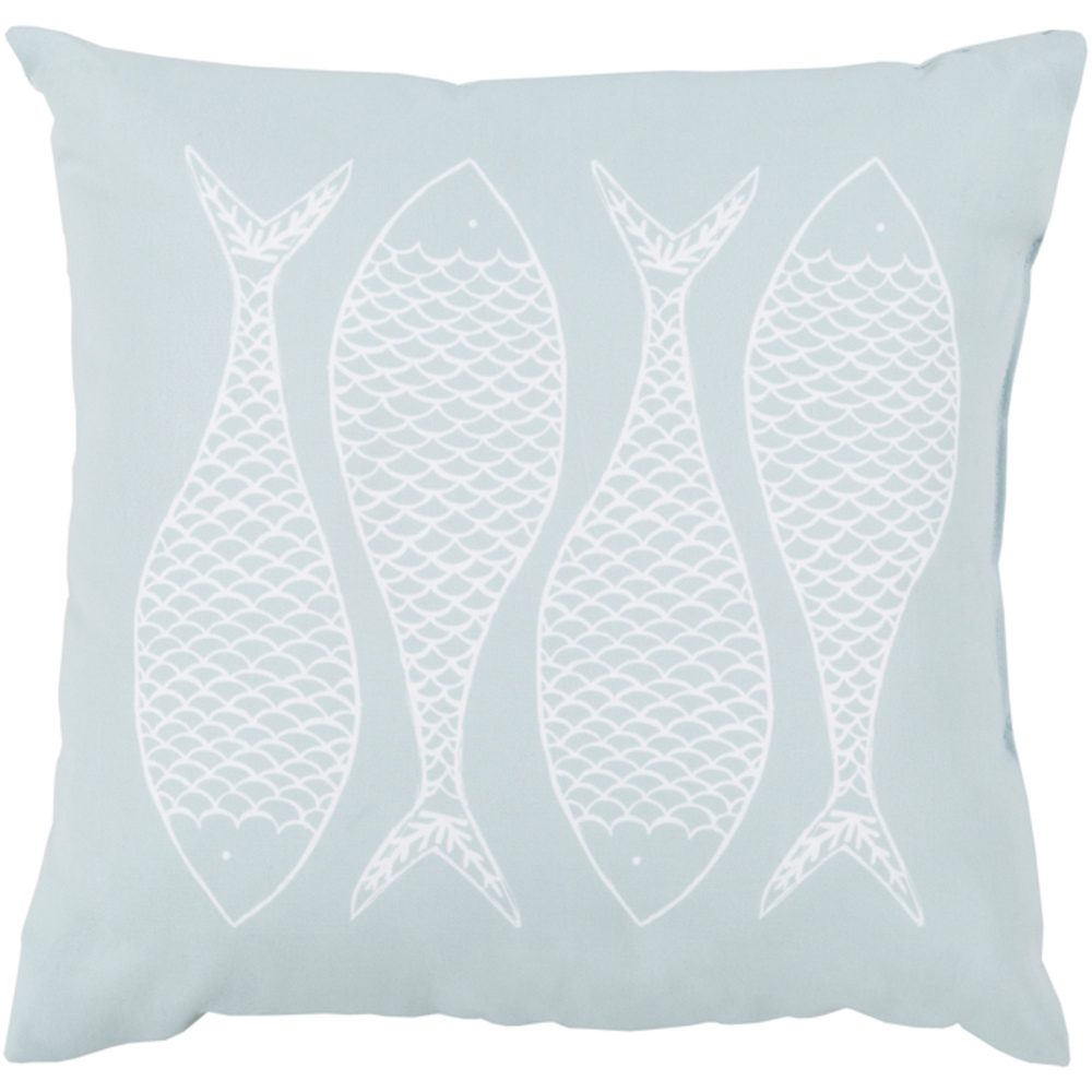 RG167-2020 Rain 20 x 20 x 4 in. Throw Pillow, Blue - Medium