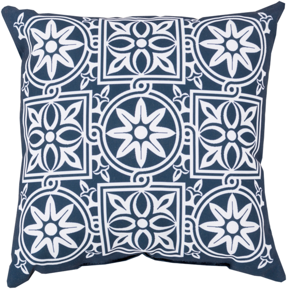 RG175-2626 Rain 26 x 26 x 5 in. Throw Pillow, Navy - Large