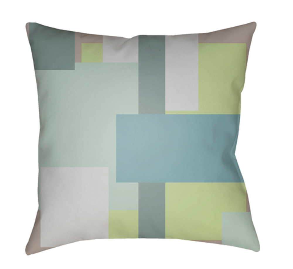 MD073-1818 Moderne 18 x 18 x 4 in. Throw Pillow, Grey - Medium