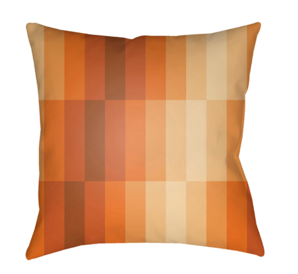 MD077-1818 Moderne 18 x 18 x 4 in. Throw Pillow, Orange - Medium