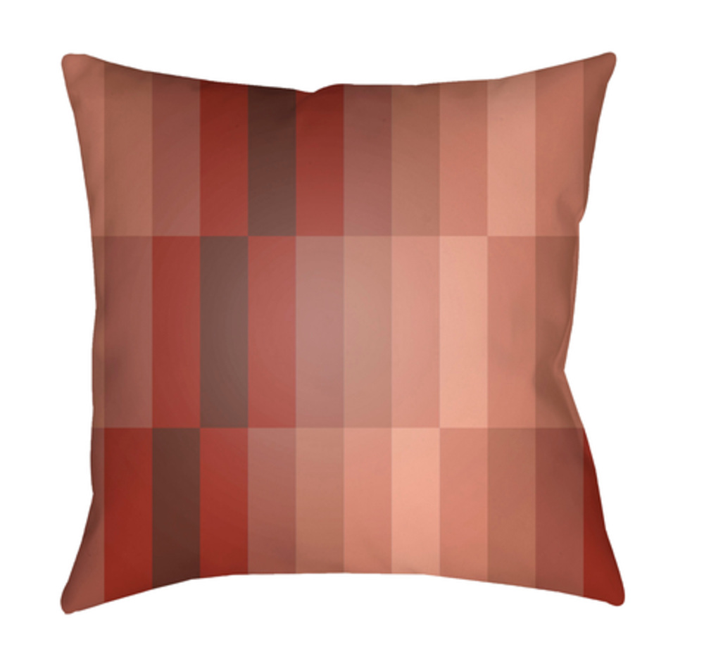 MD078-1818 Moderne 18 x 18 x 4 in. Throw Pillow, Red - Medium