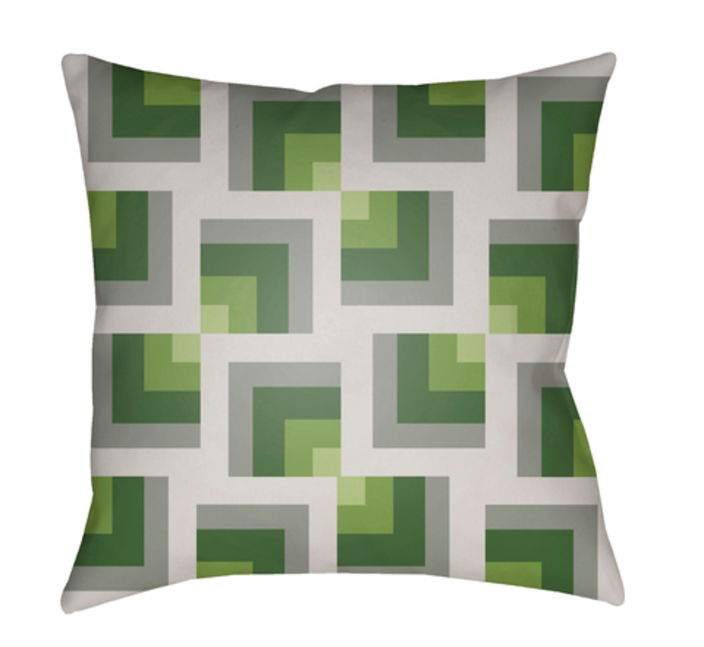 MD086-2020 Moderne 20 x 20 x 4 in. Throw Pillow, Green - Medium
