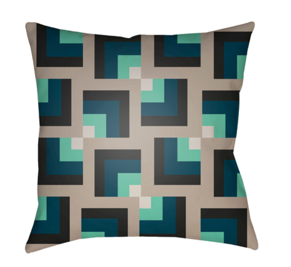 MD087-2020 Moderne 20 x 20 x 4 in. Throw Pillow, Navy - Medium