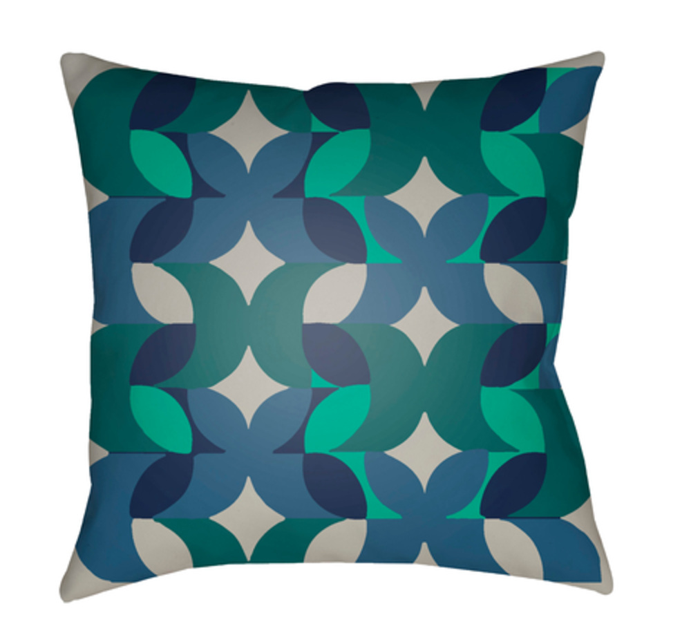 MD095-2020 Moderne 20 x 20 x 4 in. Throw Pillow, Navy - Medium