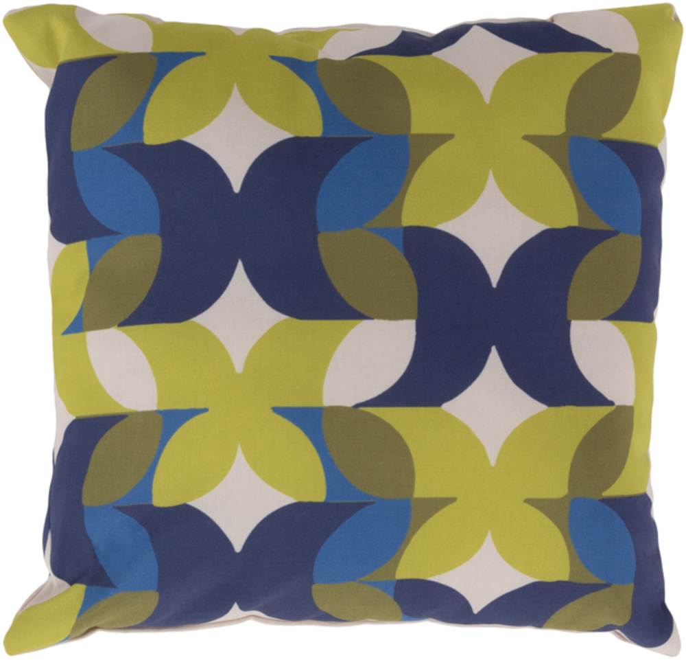 MD096-2020 Moderne 20 x 20 x 4 in. Throw Pillow, Navy - Medium