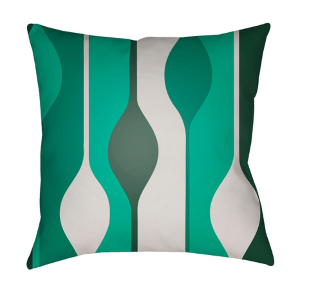 MD102-2020 Moderne 20 x 20 x 4 in. Throw Pillow, Green - Medium