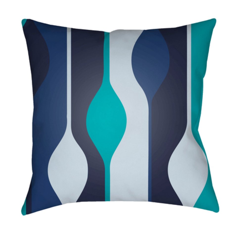 MD104-2020 Moderne 20 x 20 x 4 in. Throw Pillow, Navy - Medium