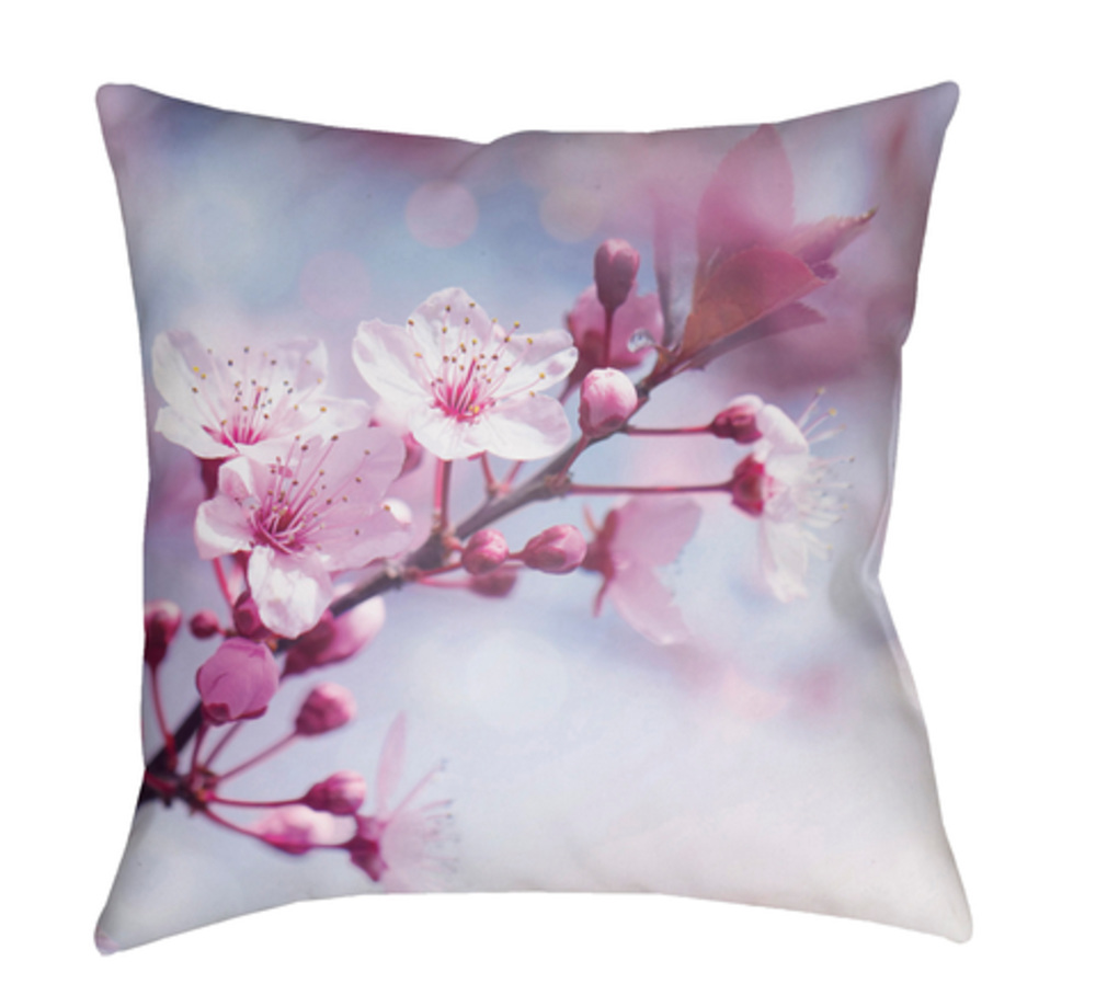 MF006-1818 Moody Floral 18 x 18 x 4 in. Throw Pillow, Purple - Medium
