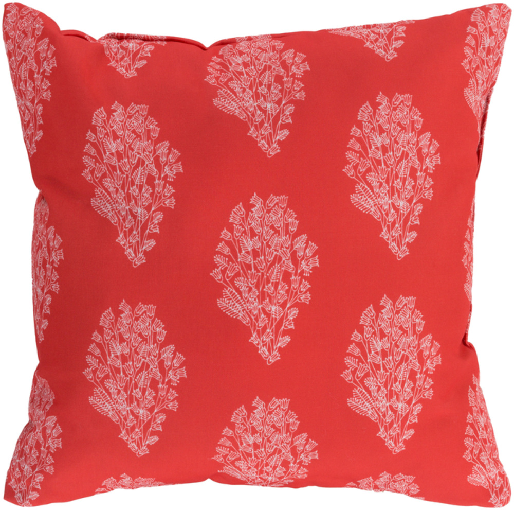 MF015-1818 Moody Floral 18 x 18 x 4 in. Throw Pillow, Pink - Medium