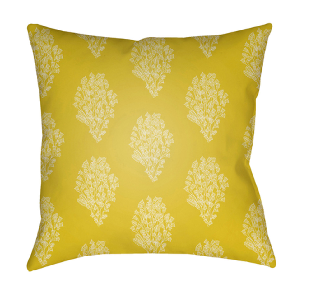 MF017-1818 Moody Floral 18 x 18 x 4 in. Throw Pillow, Green - Medium