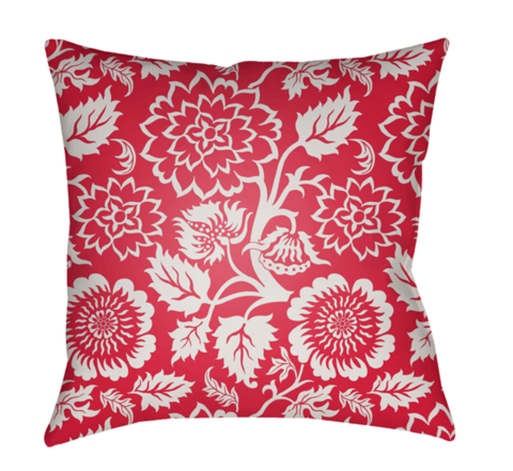 MF020-2020 Moody Floral 20 x 20 x 4 in. Throw Pillow, Pink - Medium