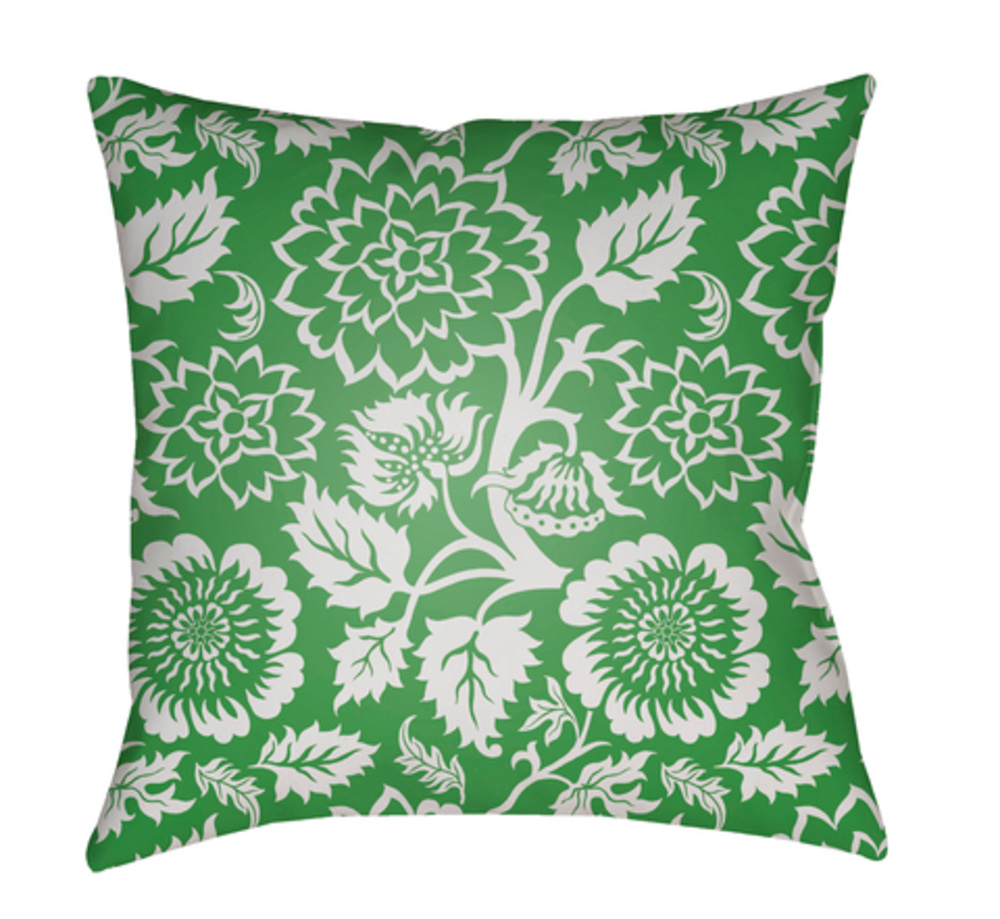 MF022-2020 Moody Floral 20 x 20 x 4 in. Throw Pillow, White - Medium